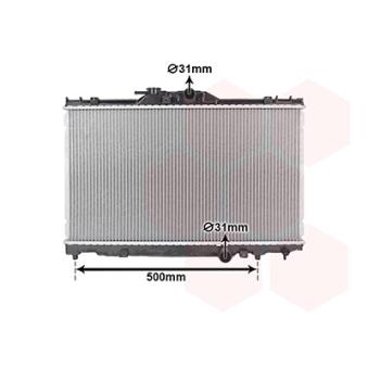 Radiateur, refroidissement du moteur VAN WEZEL [53002273]