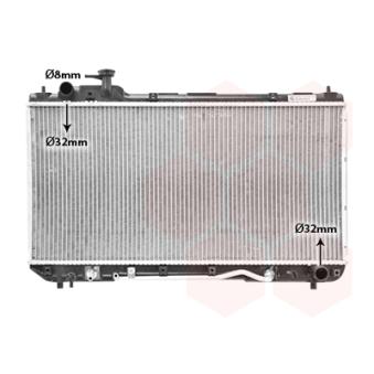 Radiateur, refroidissement du moteur VAN WEZEL [53002298]