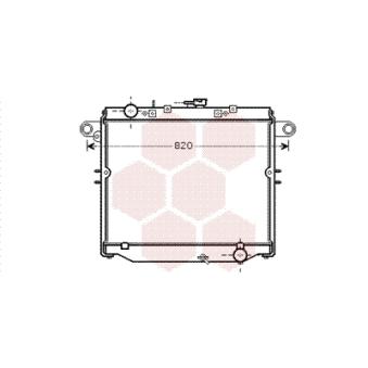 Radiateur, refroidissement du moteur VAN WEZEL [53002379]