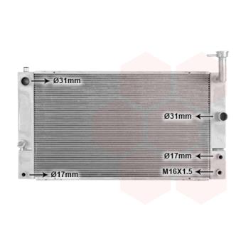 Radiateur, refroidissement du moteur VAN WEZEL OEM 1604121280