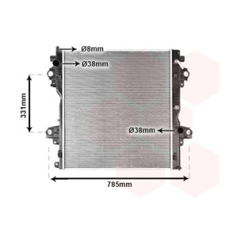 Radiateur, refroidissement du moteur VAN WEZEL OEM 1640030300
