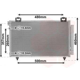 Condenseur, climatisation VAN WEZEL OEM 8845005100