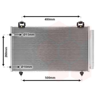 Condenseur, climatisation VAN WEZEL OEM 8845002240