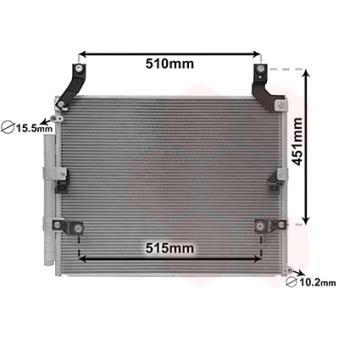 Condenseur, climatisation VAN WEZEL 53005697 Condenseur, climatisation VAN WEZEL 53005697