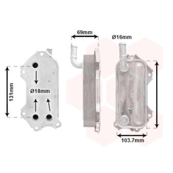 Radiateur d'huile VAN WEZEL OEM 157100R011