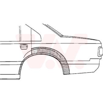 Panneau latéral arrière gauche VAN WEZEL [5385145]