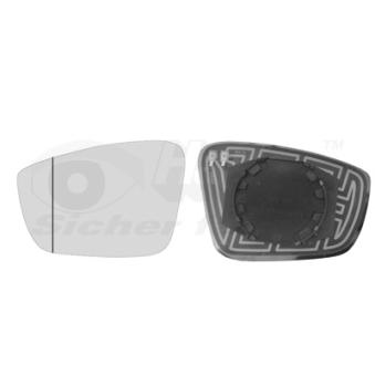 Verre de rétroviseur, rétroviseur extérieur VAN WEZEL OEM 6RU857521B