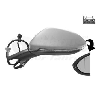 Rétroviseur extérieur VAN WEZEL OEM 5G0949101