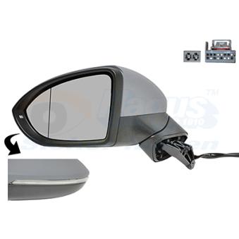 Rétroviseur extérieur VAN WEZEL OEM 5G0949101