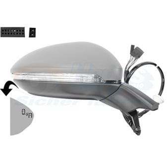 Rétroviseur extérieur VAN WEZEL OEM 5G1857508EJ9B9