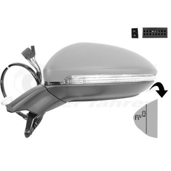 Rétroviseur extérieur VAN WEZEL OEM 5G0857537EGRU
