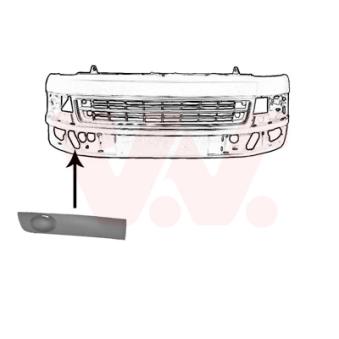 Grille de ventilation, pare-chocs avant droit VAN WEZEL [5790492]