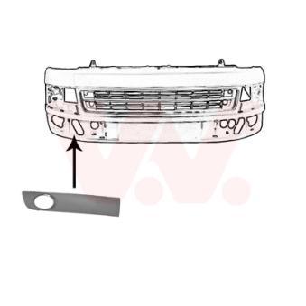 Grille de ventilation, pare-chocs avant droit VAN WEZEL [5790594]