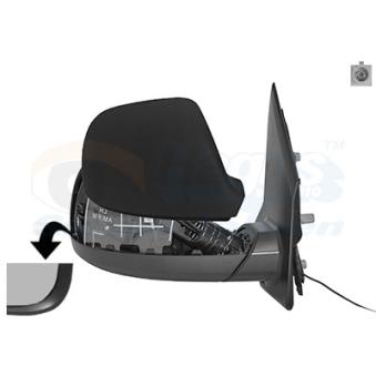 Rétroviseur extérieur VAN WEZEL OEM 7E1857528F9B9