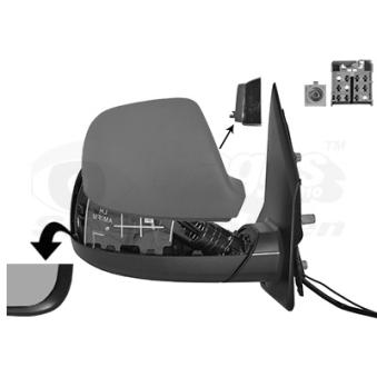 Rétroviseur extérieur VAN WEZEL OEM 7E0035532A