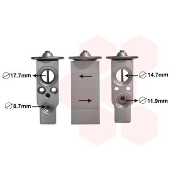 Détendeur, climatisation VAN WEZEL OEM 701820679D