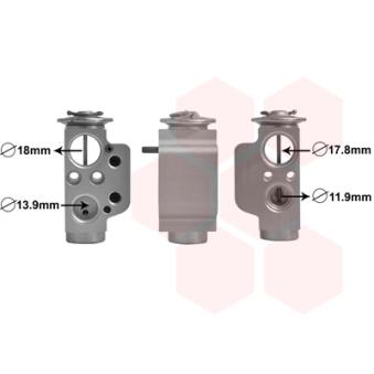 Détendeur, climatisation VAN WEZEL OEM 7H0820712