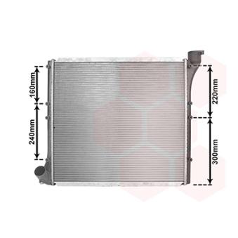 Radiateur, refroidissement du moteur VAN WEZEL [58002054]