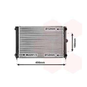 Radiateur, refroidissement du moteur VAN WEZEL OEM 353121253T
