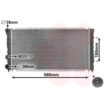 Radiateur, refroidissement du moteur VAN WEZEL OEM 191121253AL