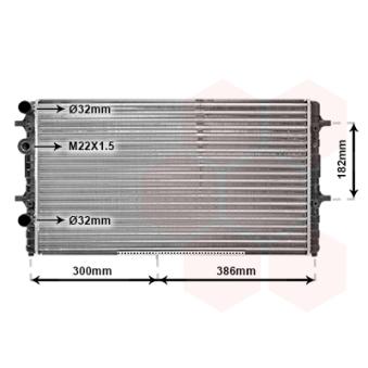 Radiateur, refroidissement du moteur VAN WEZEL OEM 6K0121253BB