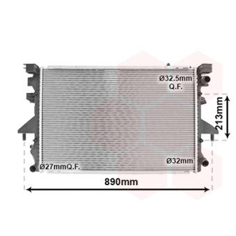 Radiateur, refroidissement du moteur VAN WEZEL OEM 7h0121253j