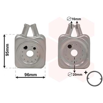 Radiateur d'huile VAN WEZEL OEM 078117021A Radiateur d'huile VAN WEZEL OEM 078117021A