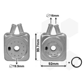Radiateur d'huile VAN WEZEL OEM 028117021B