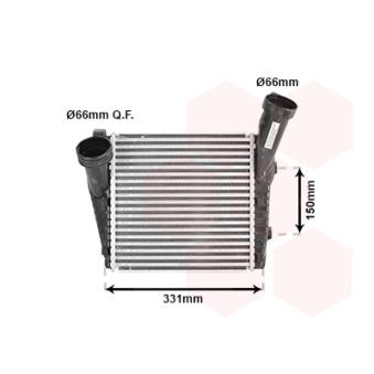 Intercooler, échangeur VAN WEZEL OEM 7L0145804