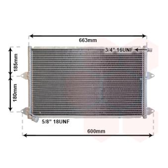 Condenseur, climatisation VAN WEZEL OEM 6K0820413A Condenseur, climatisation VAN WEZEL OEM 6K0820413A