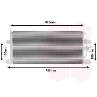 Condenseur, climatisation VAN WEZEL OEM 7D0820413A