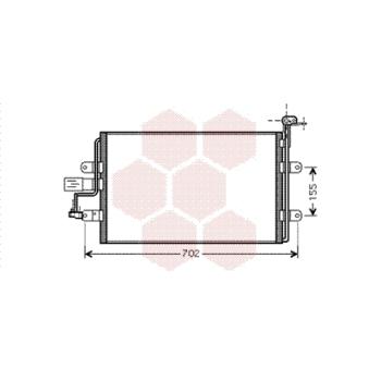 Condenseur, climatisation VAN WEZEL OEM 1J0820413L