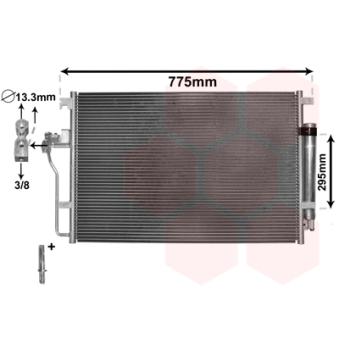 Condenseur, climatisation VAN WEZEL OEM A9065000054