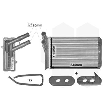 Système de chauffage VAN WEZEL OEM 191819031B Système de chauffage VAN WEZEL OEM 191819031B