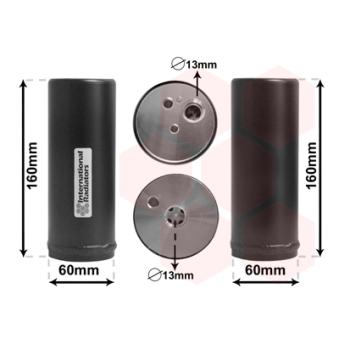 Filtre déshydratant, climatisation VAN WEZEL OEM 1C0820191 Filtre déshydratant, climatisation VAN WEZEL OEM 1C0820191