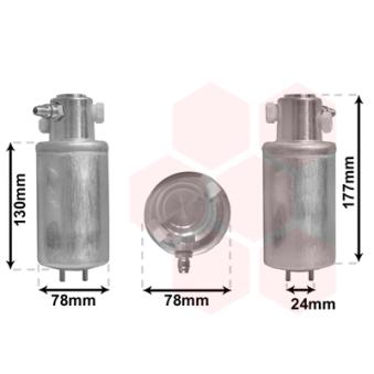 Filtre déshydratant, climatisation VAN WEZEL OEM 1H0820193A