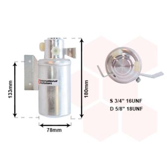 Filtre déshydratant, climatisation VAN WEZEL 5800D166