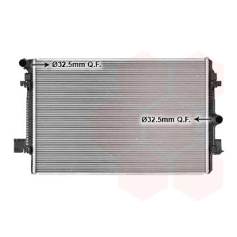 Radiateur, refroidissement du moteur VAN WEZEL 58012726