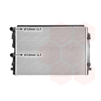Radiateur, refroidissement du moteur VAN WEZEL 58012727
