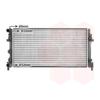 Radiateur, refroidissement du moteur VAN WEZEL OEM 2Q0121253