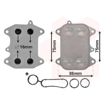 Boîtier, filtre à huile VAN WEZEL OEM 03L117021B