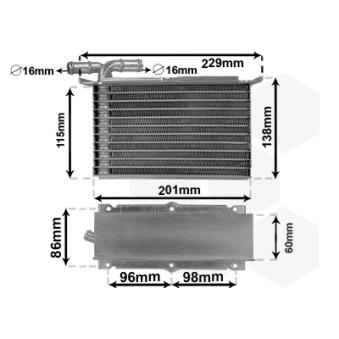 Intercooler, échangeur VAN WEZEL 58014703