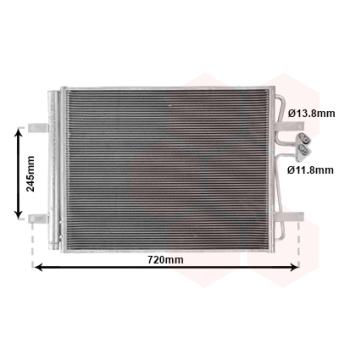 Condenseur, climatisation VAN WEZEL OEM 5QE816411J
