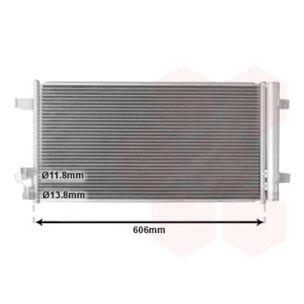 Condenseur, climatisation VAN WEZEL 58015707