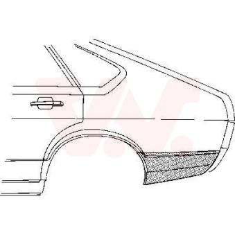 Panneau latéral arrière gauche VAN WEZEL 5807133 Panneau latéral arrière gauche VAN WEZEL 5807133