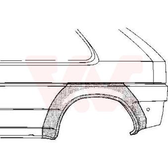 Panneau latéral arrière droit VAN WEZEL 5812148