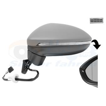 Rétroviseur extérieur VAN WEZEL OEM 5G0949101