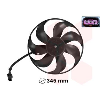Ventilateur, refroidissement du moteur VAN WEZEL OEM 6H0959455