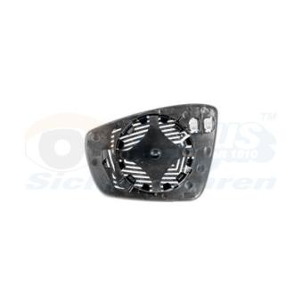 Verre de rétroviseur, rétroviseur extérieur VAN WEZEL OEM 6R0857522A