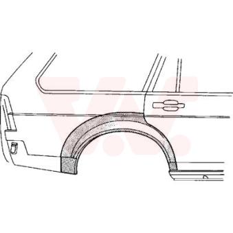 Panneau latéral arrière droit VAN WEZEL 5830148 Panneau latéral arrière droit VAN WEZEL 5830148